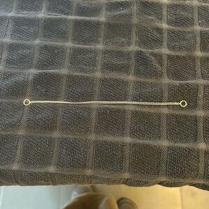 Marla Aaron sterling silver not so heavy curb chain with green gold loops